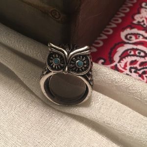 Fossil Owl Ring